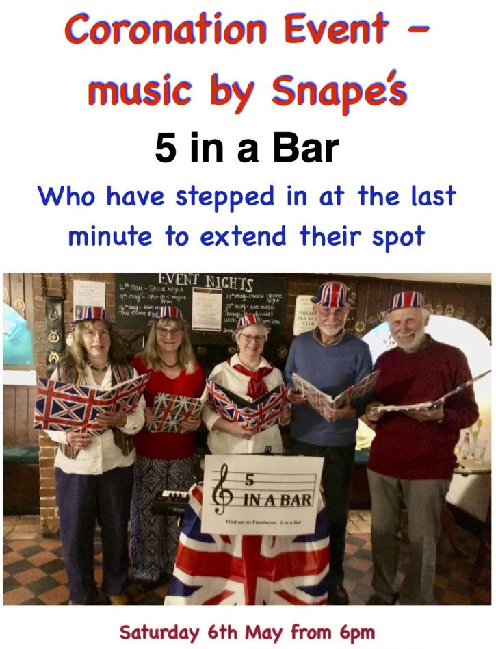 230506 5 in a Bar Coronation poster