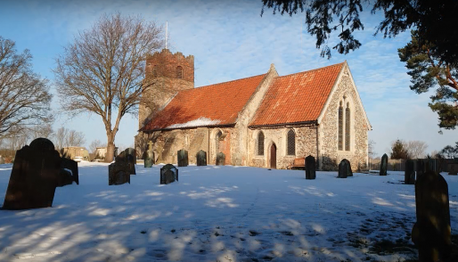 210214 Farnham in snow from SE