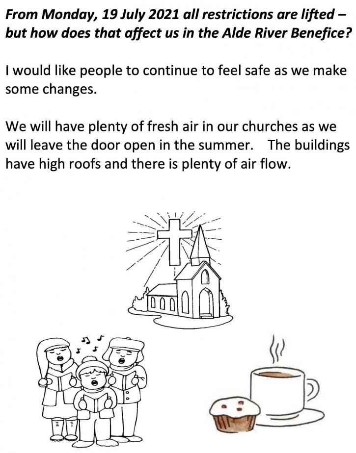 Benefice post Covid arrangements after 19 July 2021 p1of2