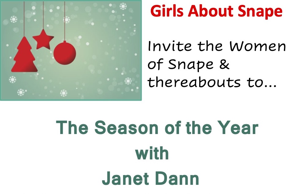 GAS, Tue 3rd Dec: The Season of the Year