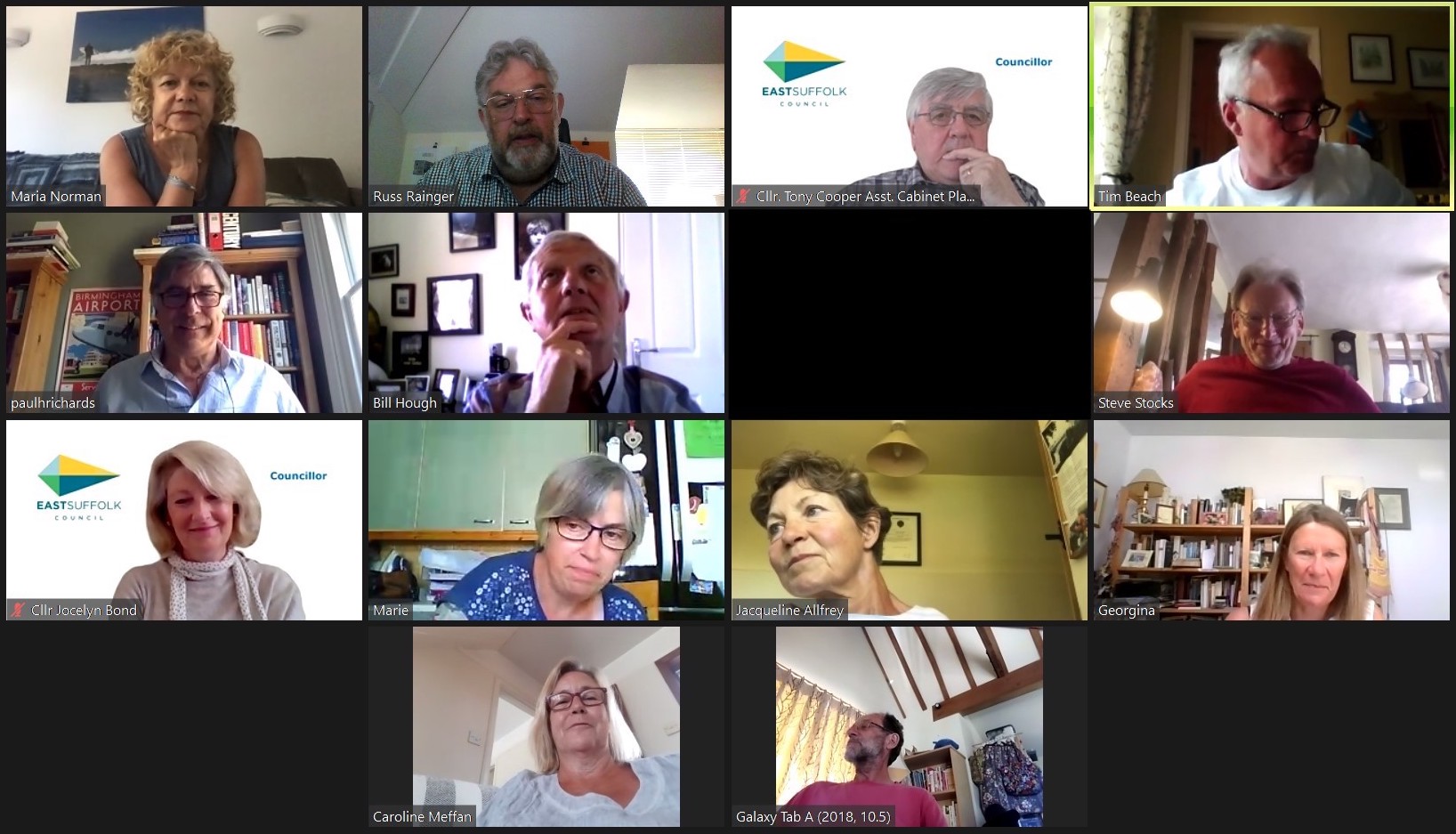 Tue 9th, 2pm: online Council meeting