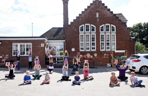 Pupils sing their thanks