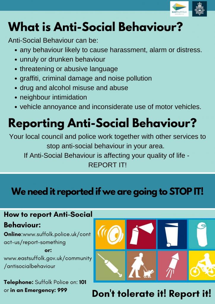 ASB Reporting Promotion anti social behaviour