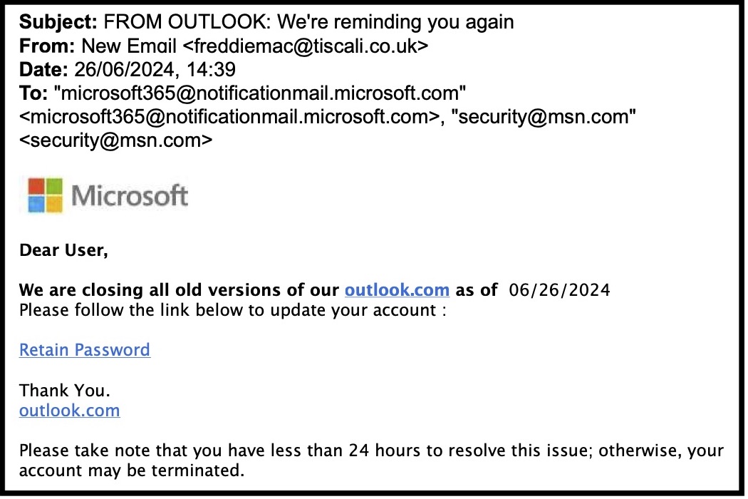 SCAM ALERT!