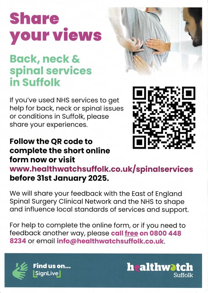 241007 Healthwatch Suffolk flyer 600dpi