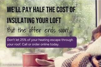 50% off insulation for Suffolk residents
