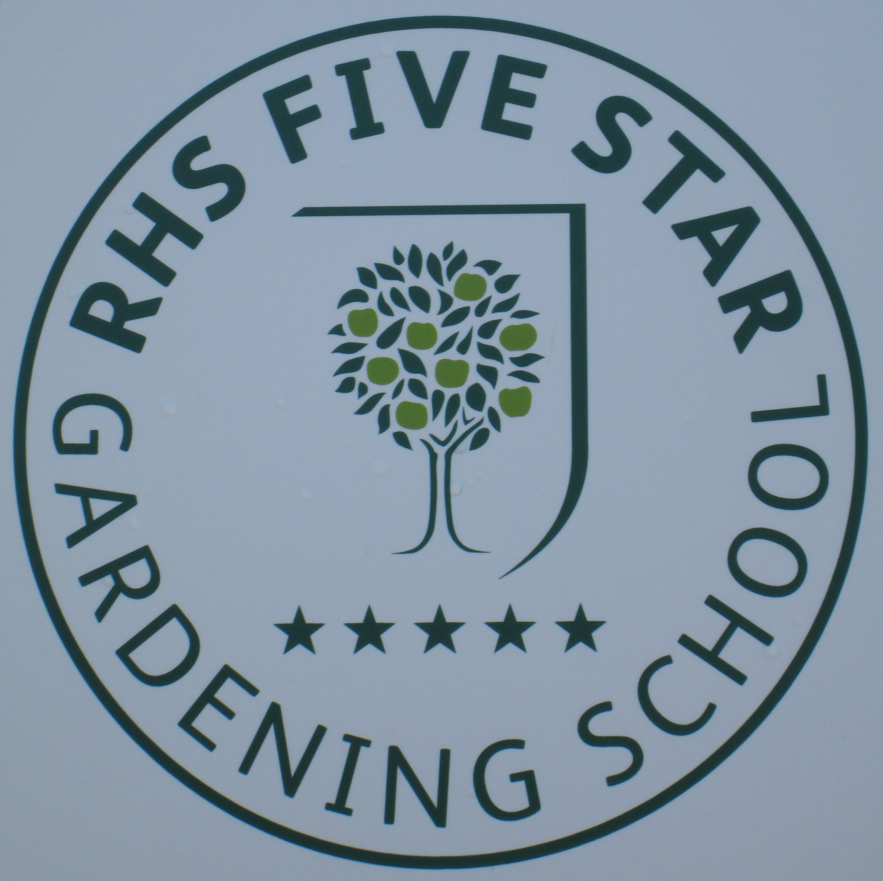 Royal Horticultural Society's Five-Star Gardening School award badge