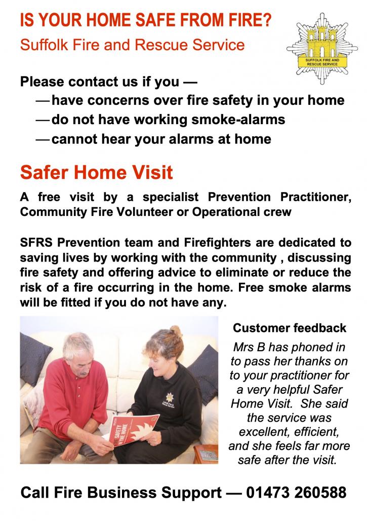 Fire Service Flyer Safe and Well p1of2