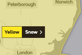 Severe Weather Warning lowered to Yellow